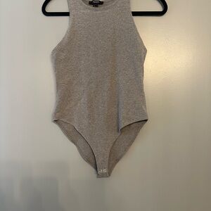 Forever 21 Gray Sleeveless Bodysuit